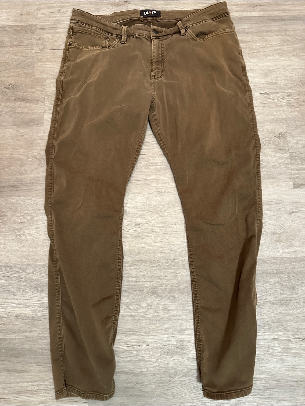 DU/ER Men's Skinny Jeans in Brown